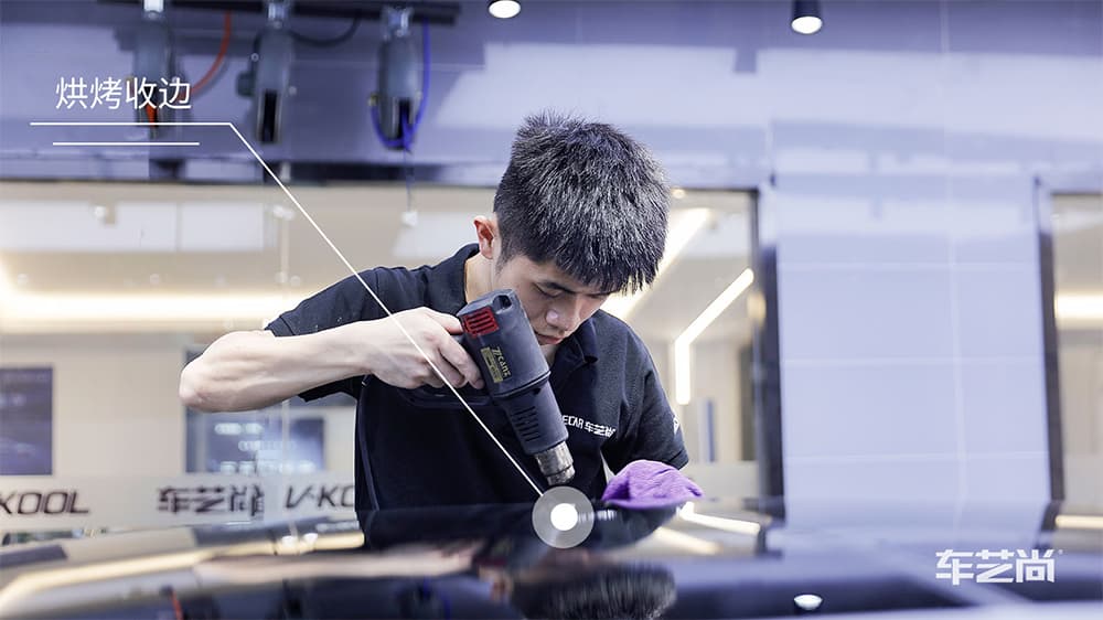 奥迪A8 黑色施工威固漆面保护膜流程及效果展示（图一七）