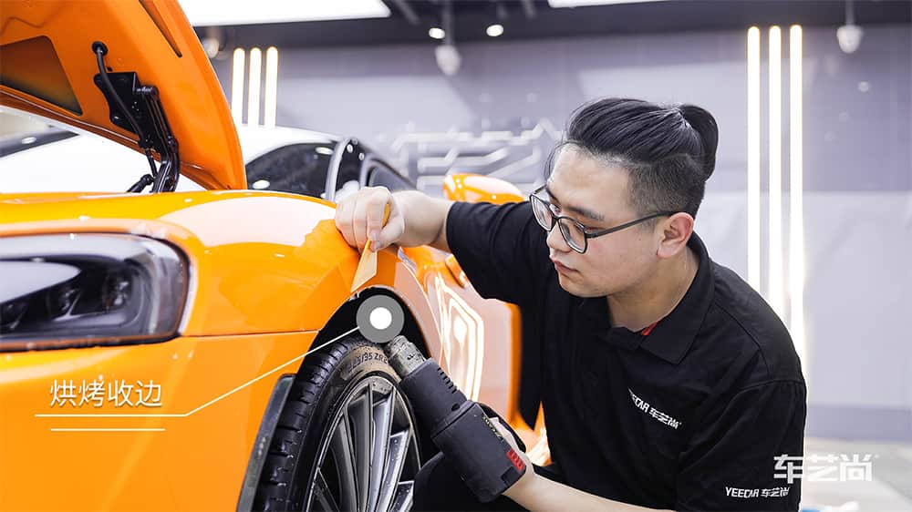 迈凯伦黄色施工威固漆面保护膜流程及效果展示（图一九）