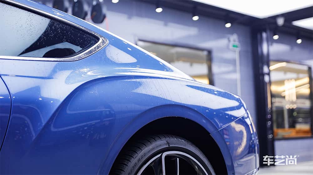 宾利蓝色施工威固漆面保护膜流程及效果展示（图一五）