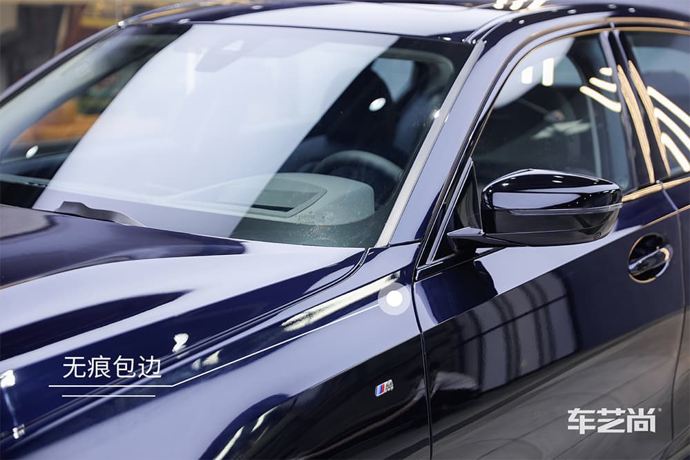 宝马3系蓝色施工威固漆面保护膜过程及效果展示（图二二）