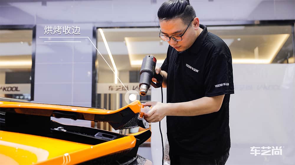 迈凯伦黄色施工威固漆面保护膜流程及效果展示（图一六）