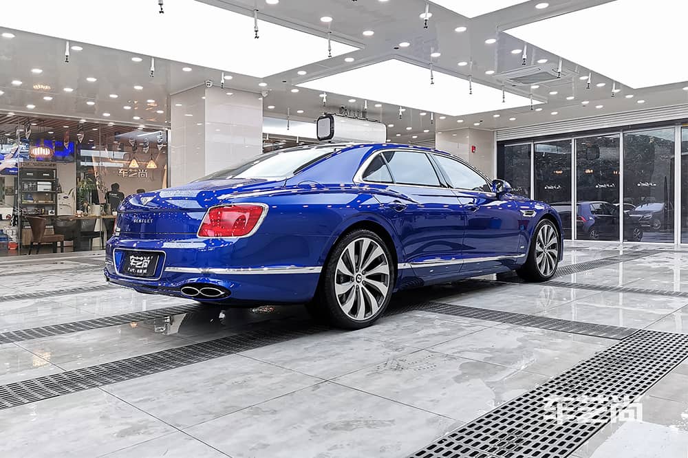 宾利飞驰蓝色施工威固漆面保护膜流程及效果展示（图一六）