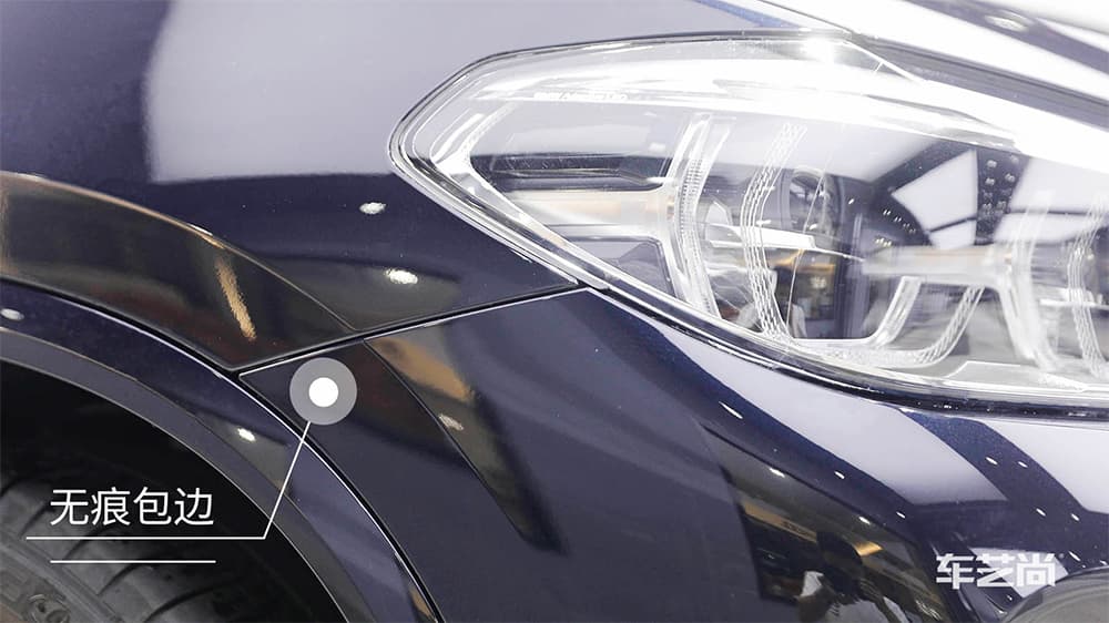 宝马X3深蓝色施工威固漆面保护膜流程及效果展示（图二七）