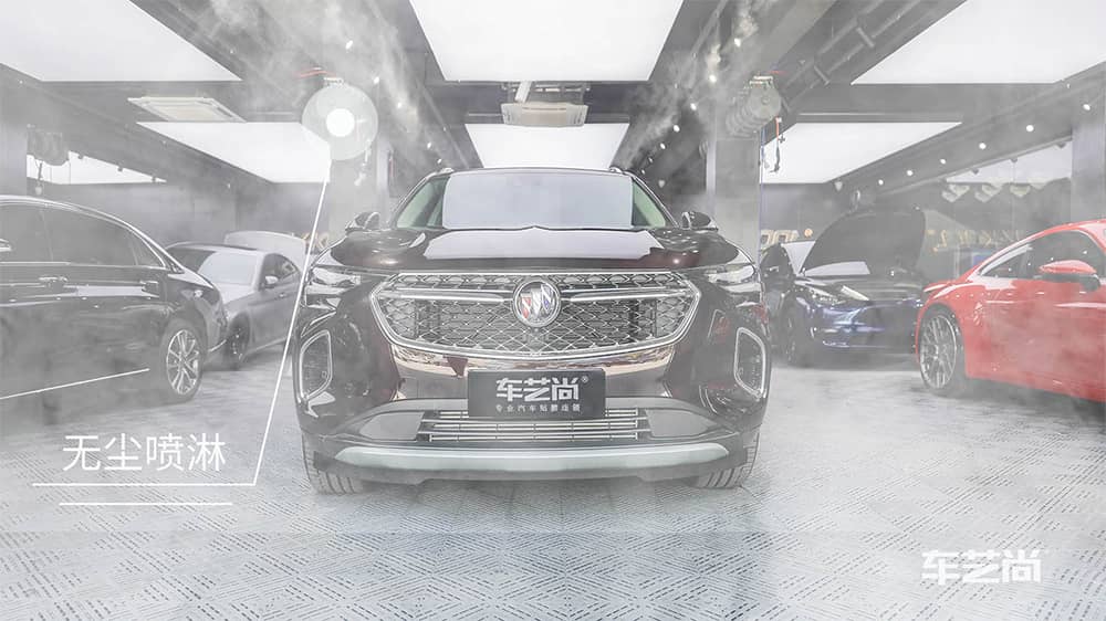 别克昂科威巧克力褐施工威固漆面保护膜-无尘喷淋