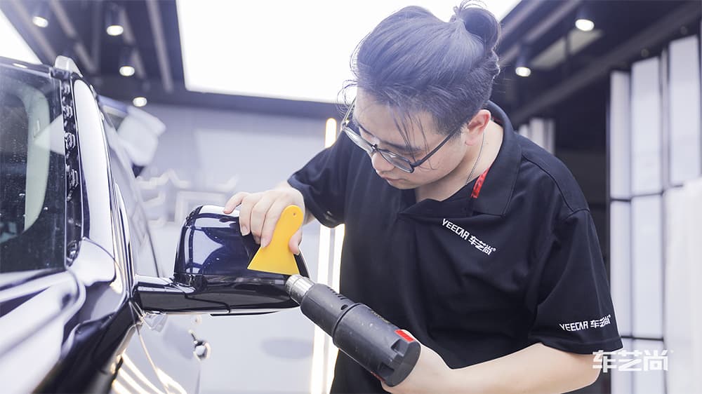 宝马X3深蓝色施工威固漆面保护膜流程及效果展示（图二十）