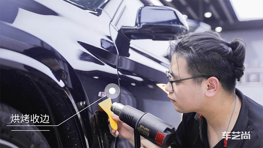 宝马X3深蓝色施工威固漆面保护膜流程及效果展示（图一九）