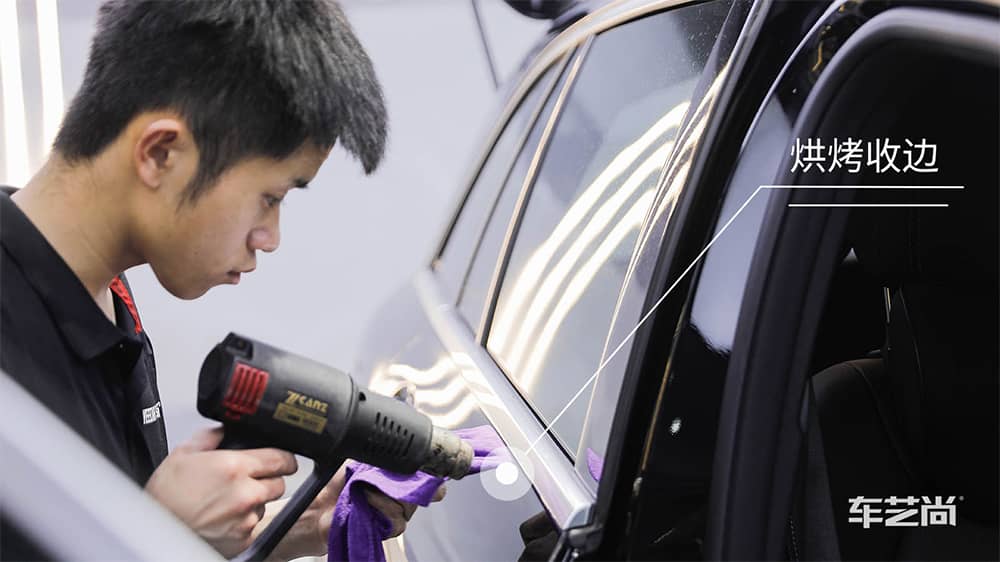 奔驰GLC260黑色施工威固漆面保护膜流程及效果展示（图二四）