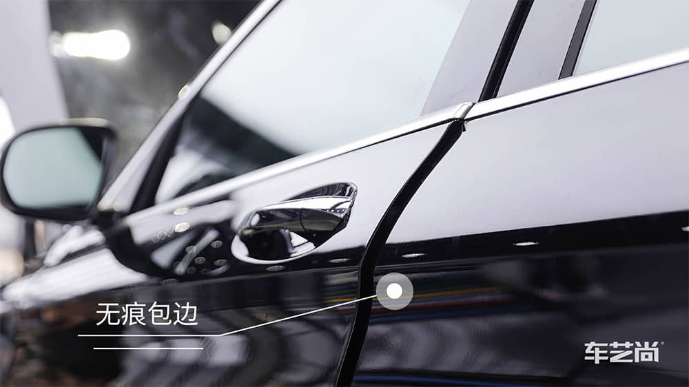 奔驰GLC260黑色施工威固漆面保护膜流程及效果展示（图二八）