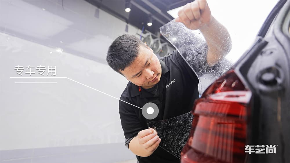 宝马X3深蓝色施工威固漆面保护膜流程及效果展示（图十）