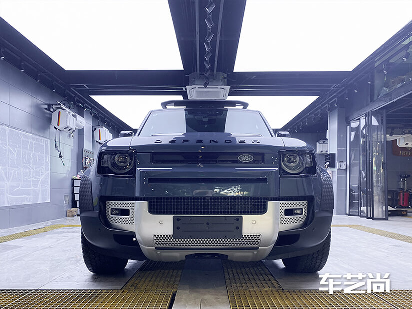 路虎车艺尚施工车衣后效果