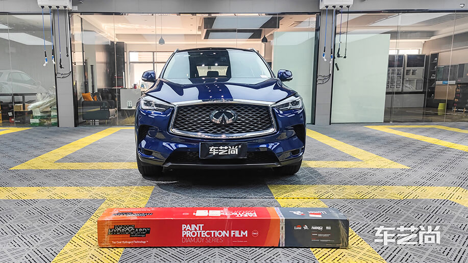 英菲尼迪QX5施工龙膜隐形车衣案例