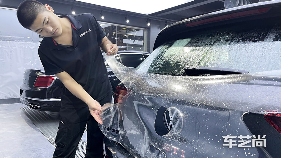 高尔夫gti 黑色施工威固隐形车衣案例（图4）