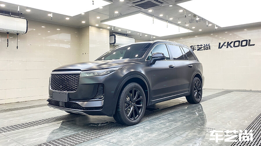 理想one黑色施工威固哑光隐形车衣案例（图16）