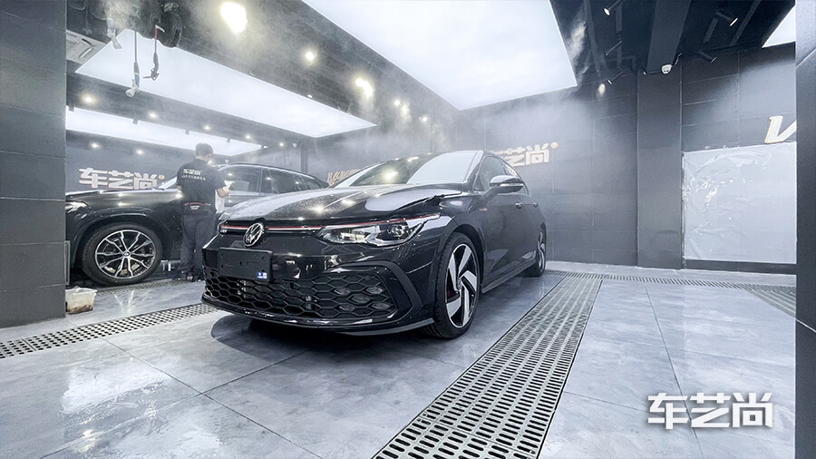 高尔夫gti 黑色施工威固隐形车衣案例（图1）