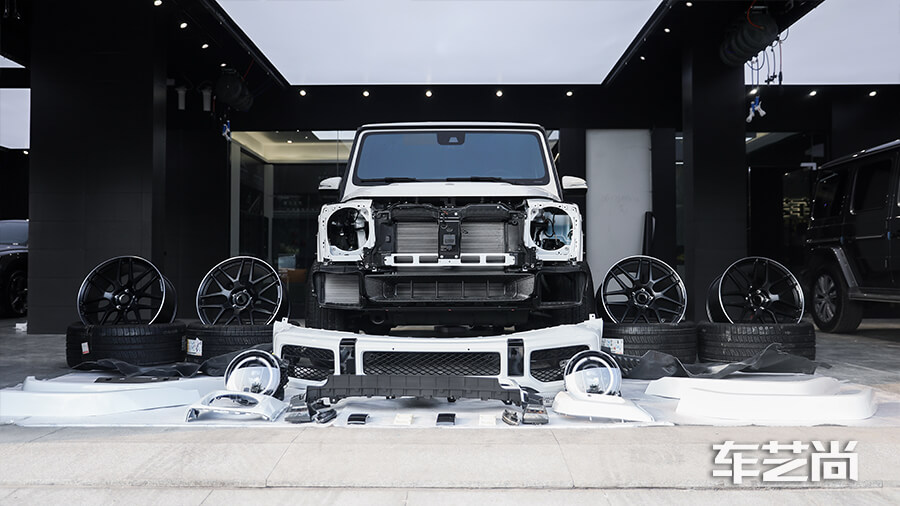 奔驰大G汽车性能改装施工