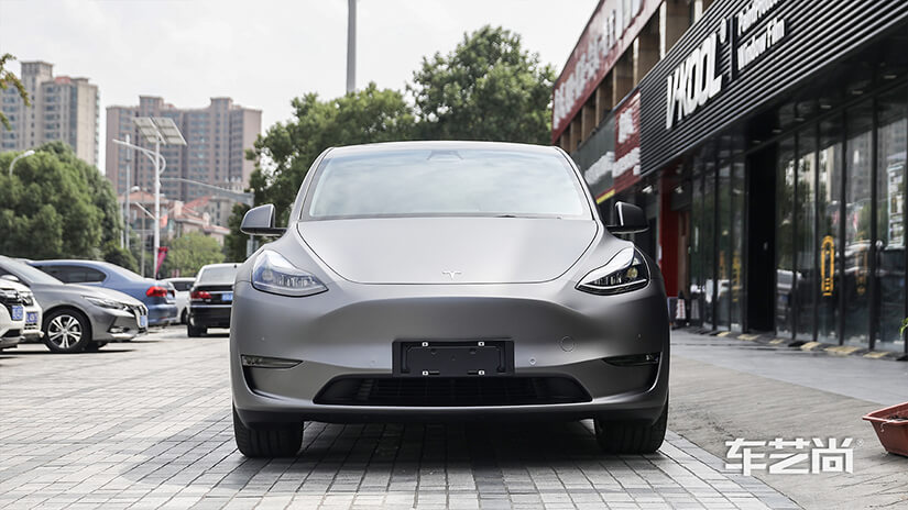 特斯拉model y黑色施工改色膜+玻璃膜（图35）