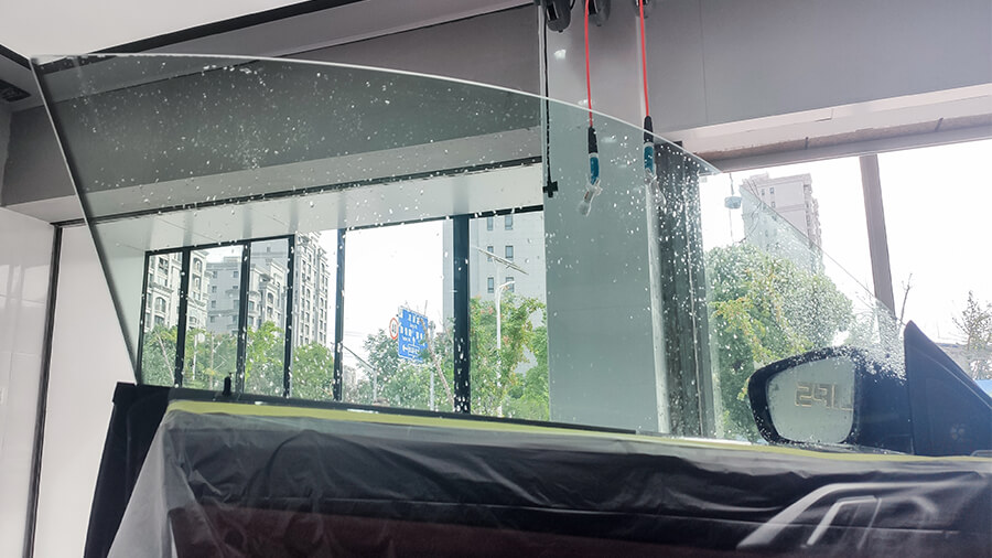 宝马4系蓝色施工威固隔热膜案例（图1）