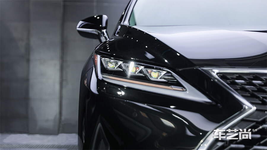 雷克萨斯rx300黑色施工威固隐形车衣效果（图11）