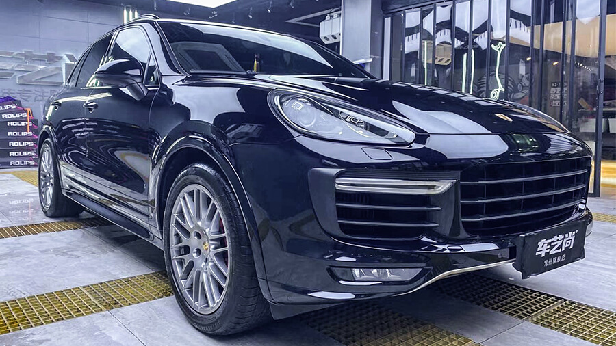 保时捷GTS黑色施工威固隐形车衣V100案例（图10）