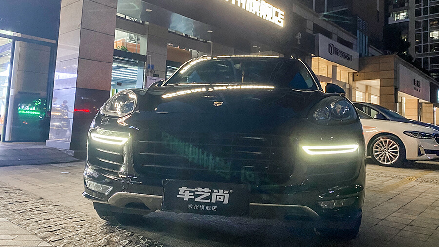 保时捷GTS黑色施工威固隐形车衣V100案例（图13）