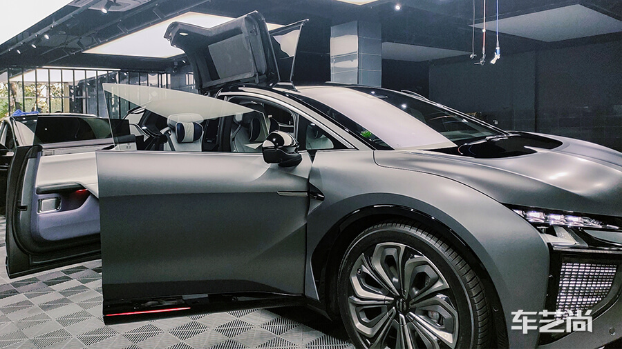 高合HiPhi X 灰色施工威固窗膜VK70+WK40（图4）