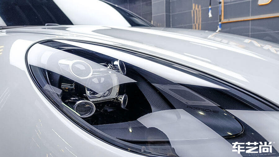 保时捷MACAN白色施工威固隐形车衣（图9）