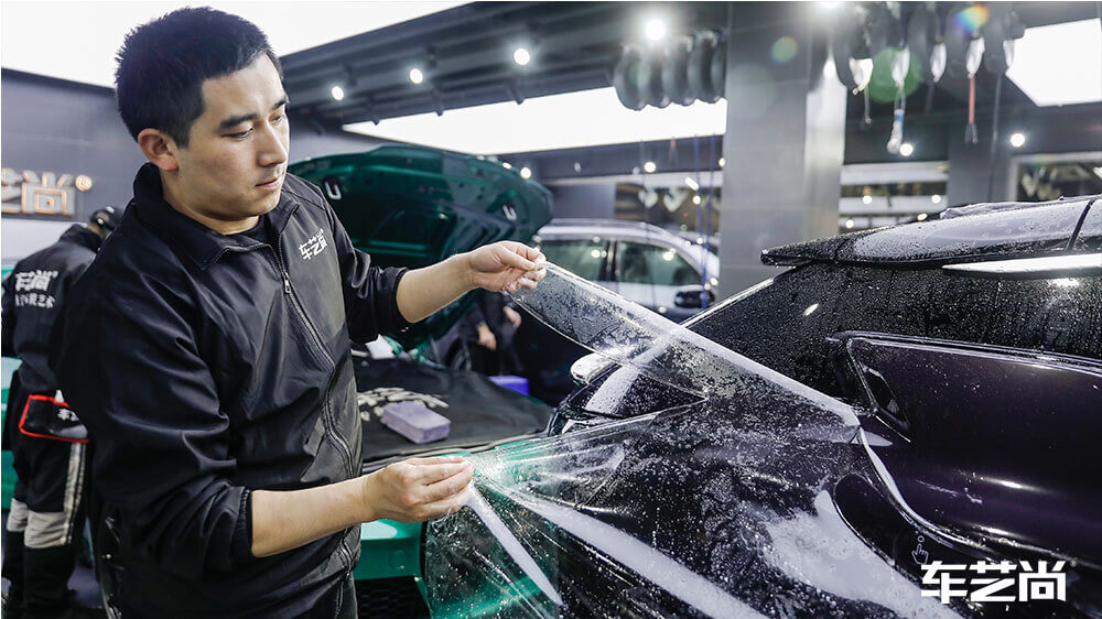 高合HiPhiX紫色施工威固隐形车衣（图9）