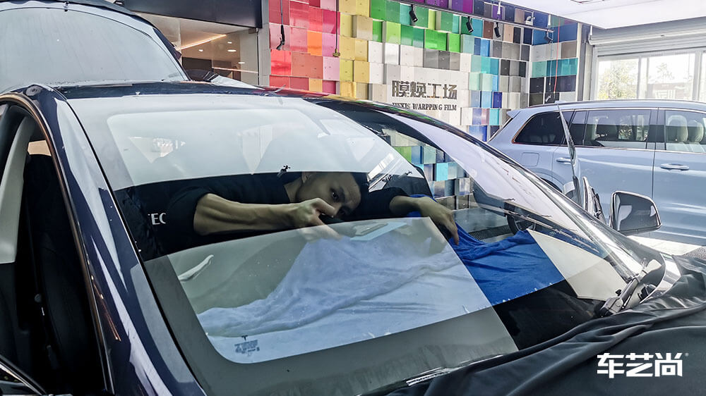 特斯拉modelY施工龙膜隔热膜畅悦80+15（图3）