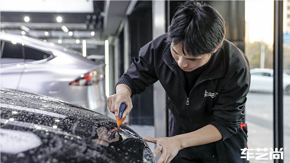 宝马ix3黑色施工威固隐形车衣（图3）