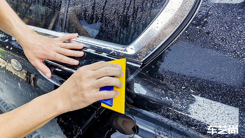 宝马7系黑色施工威固隐形车衣V100（图6）