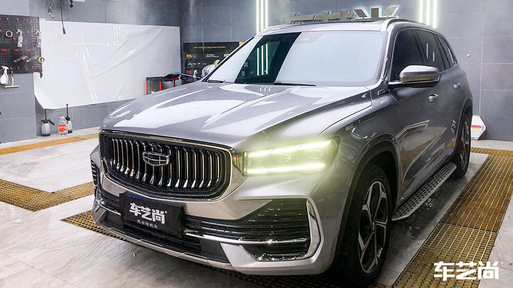 吉利星越L银色施工隔热膜（图12）